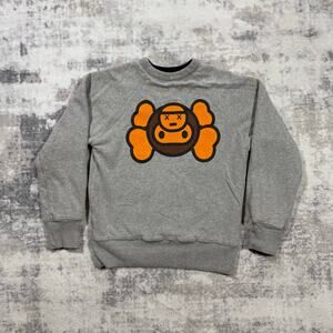 Authentic Bape 2000’s Baby Milo Kaws Reversible Crewneck XS